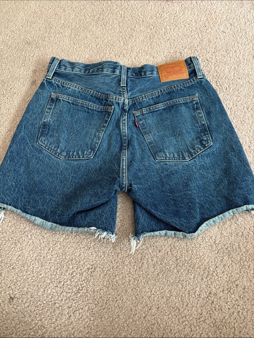 Levi's Medium Blue Denim Cutoff Jean Shorts size 29
